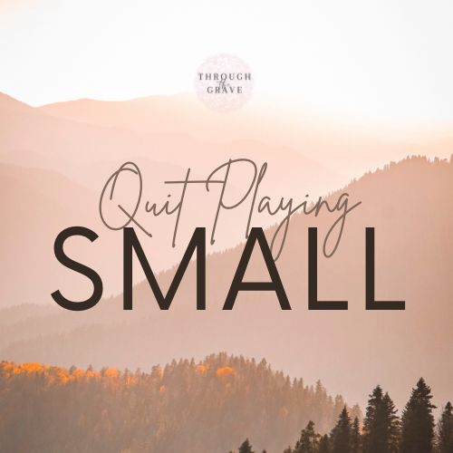 “Your Playing Small Doesn’t Serve the World.” -Marianne Williamson